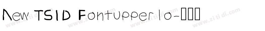 New TSID Fontupperlo字体转换